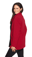 Womens Cashmere Wool Classic Lady Short Red Coat K414C